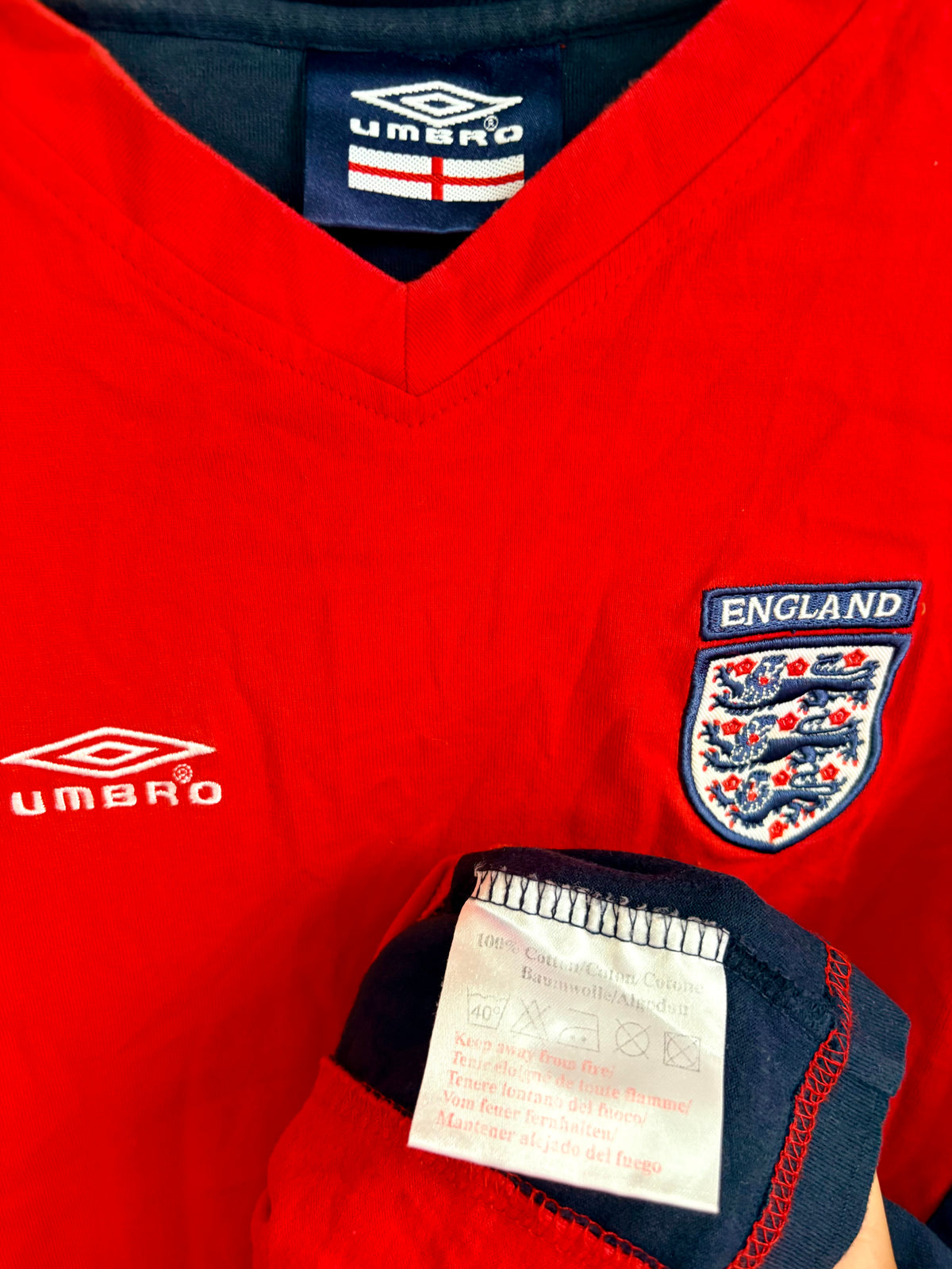 England fodboldtrøje bomuld 2004