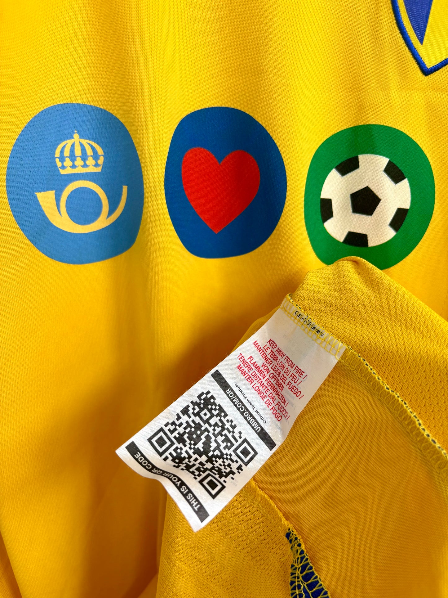 Sverige fodboldtrøje 2007 - Fodboldminder.dk