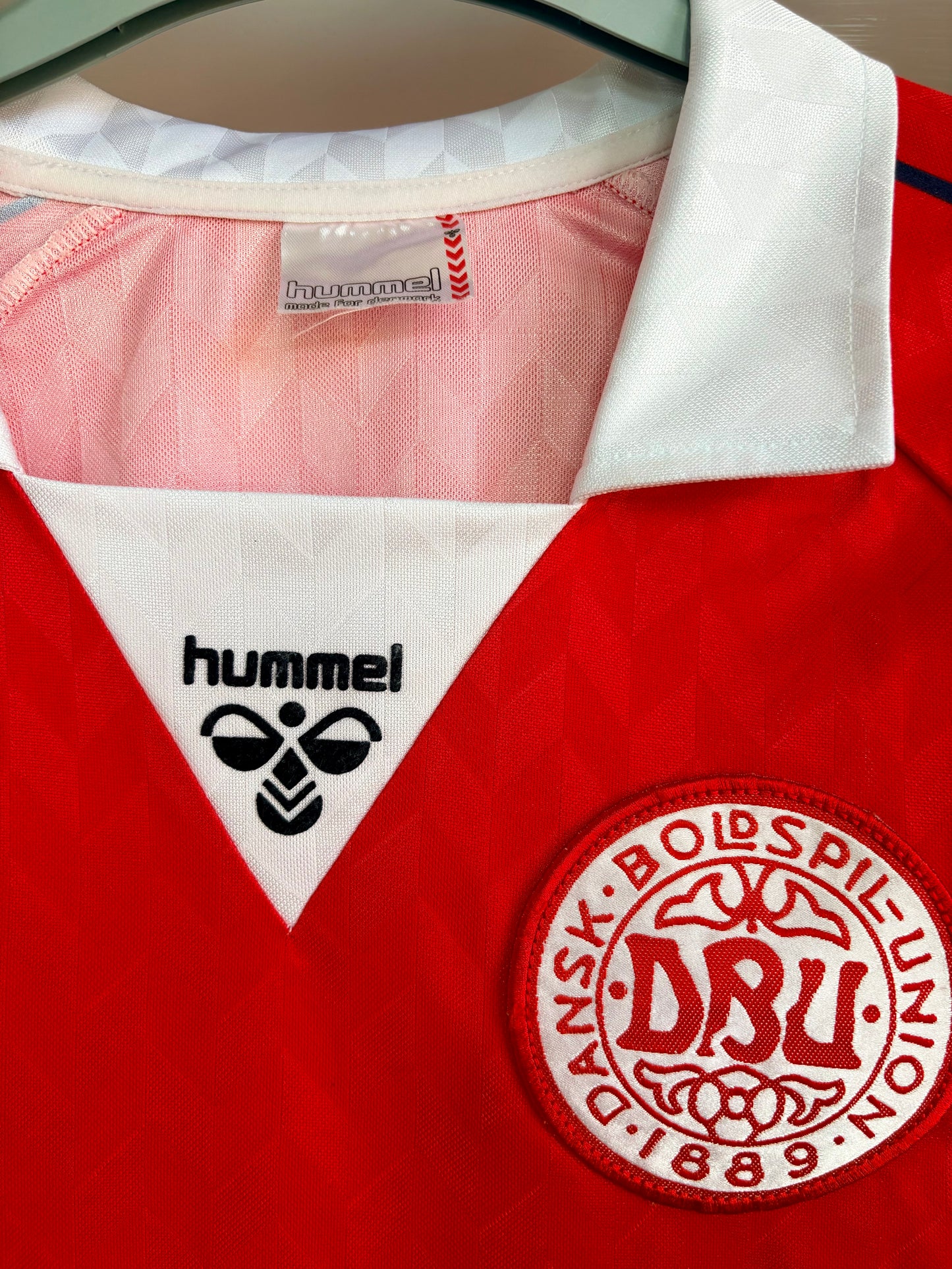 Danmark 🇩🇰 DBU fodboldtrøje 1988