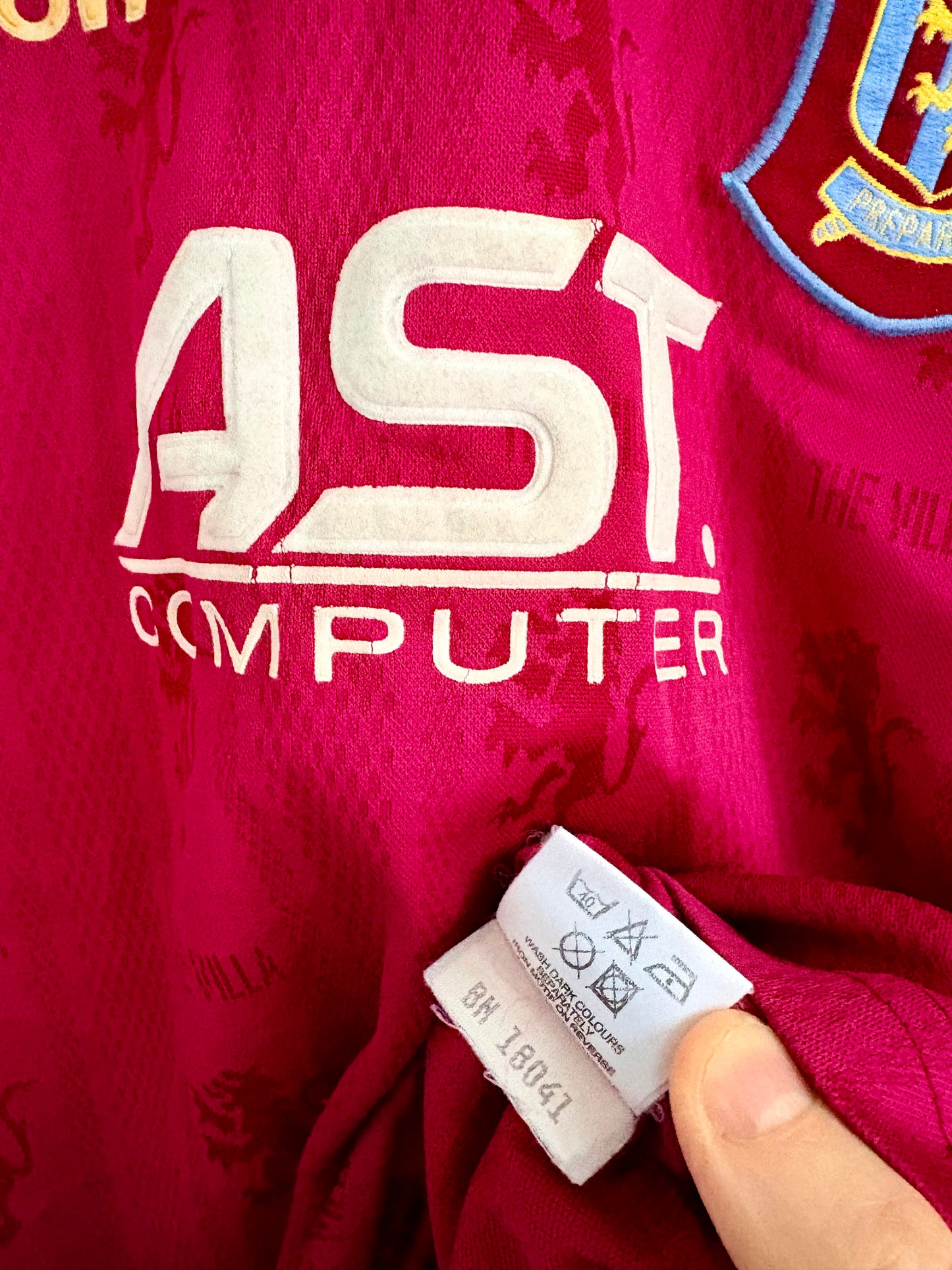 Aston Villa fodboldtrøje 1995