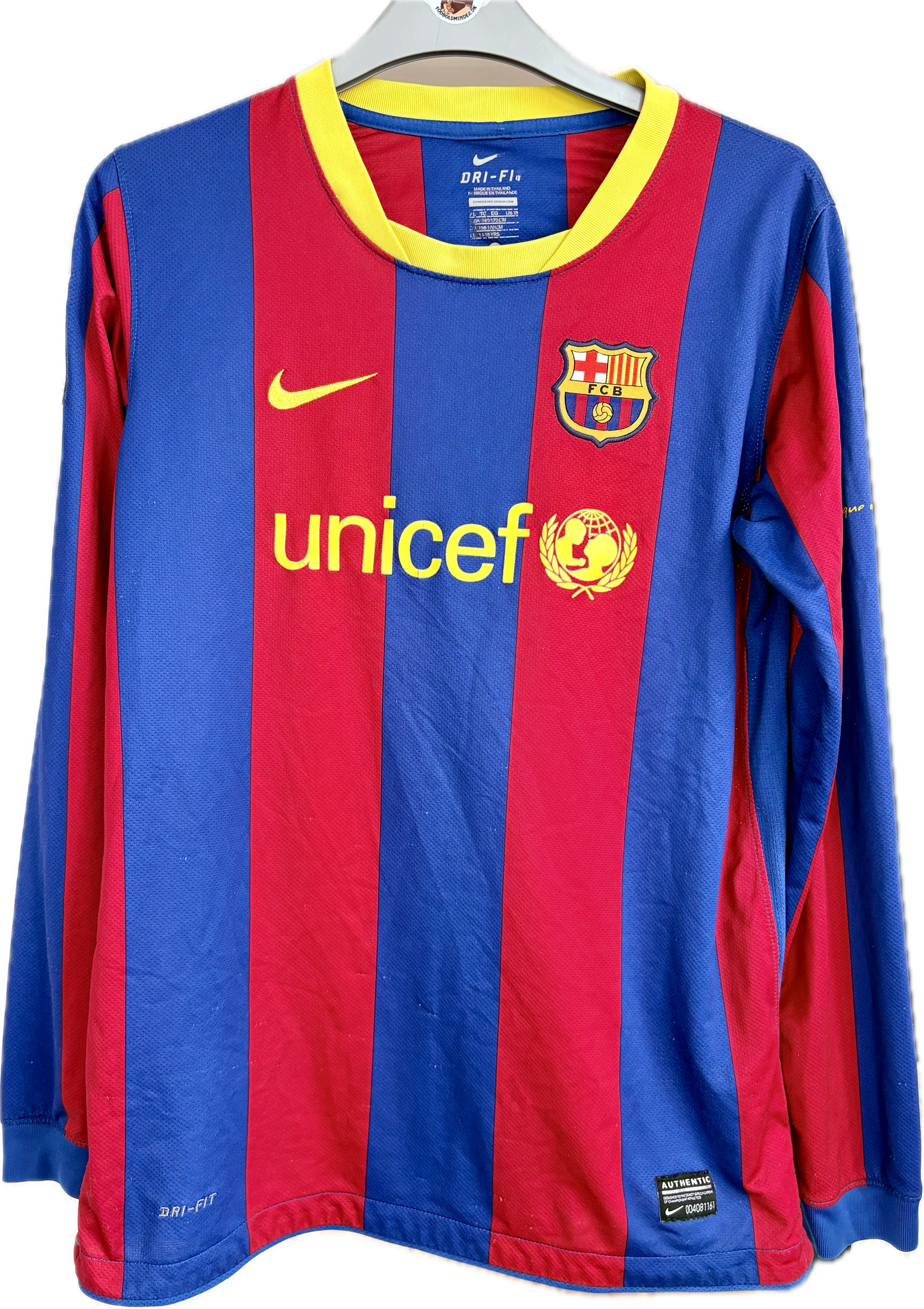 FC Barcelona langærmet fodboldtrøje 2010