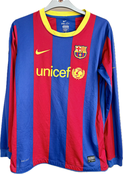 FC Barcelona langærmet fodboldtrøje 2010