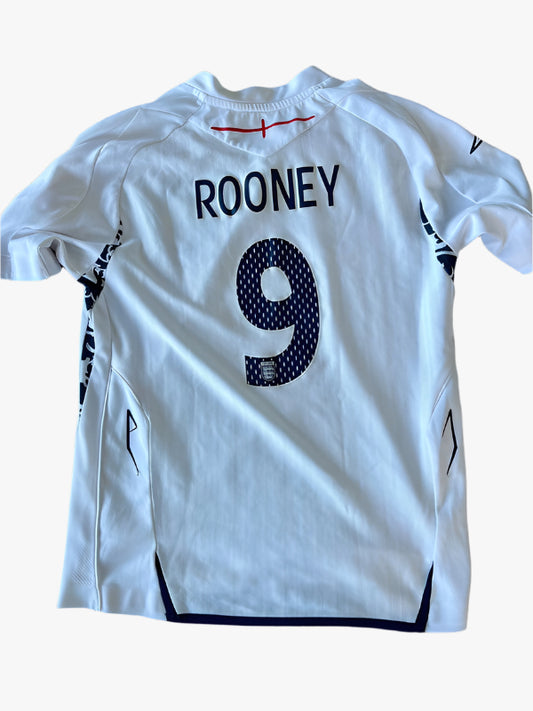 England fodboldtrøje med Rooney - 2007