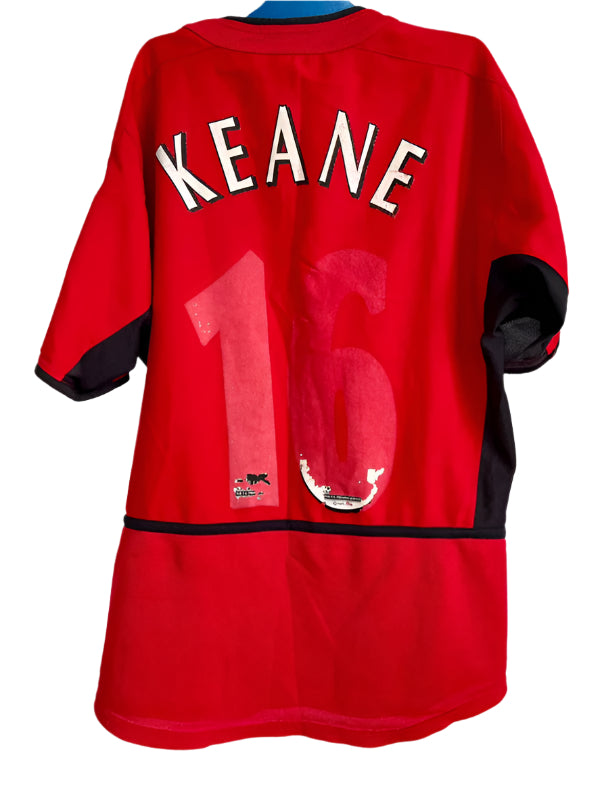 Manchester United fodboldtrøje med Roy Keane - 2002