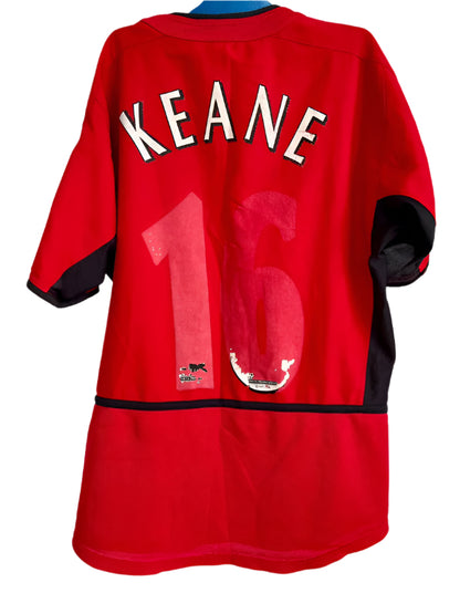 Manchester United fodboldtrøje med Roy Keane - 2002