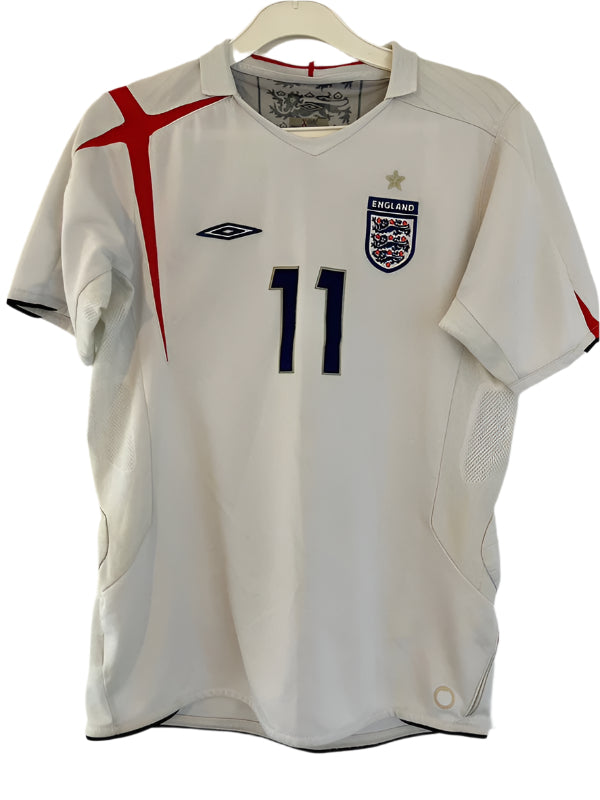 England fodboldtrøje med Joe Cole - 2005