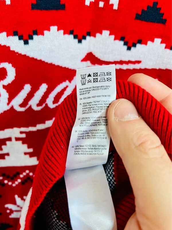 Budweiser juletrøje - Medium