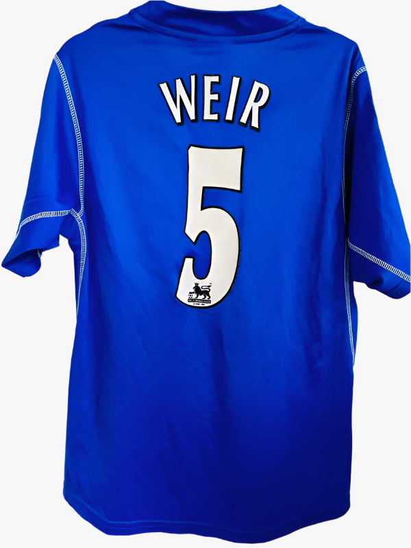 Everton fodboldtrøje med David Weir - 2002