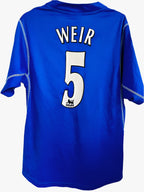 Everton fodboldtrøje med David Weir - 2002