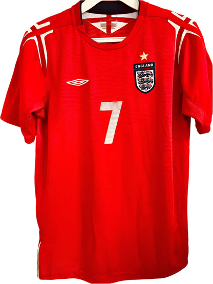 England fodboldtrøje David Beckham 2004