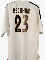 Real Madrid fodboldtrøje med David Beckham - 2003