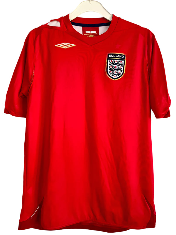 England fodboldtrøje med David Beckham - 2004