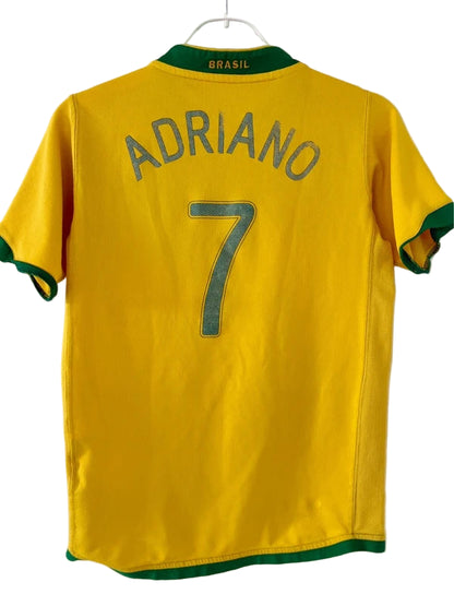 Brasilien fodboldtrøje Adriano 2006-08