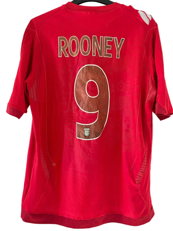 England fodboldtrøje Rooney 9 2006/08