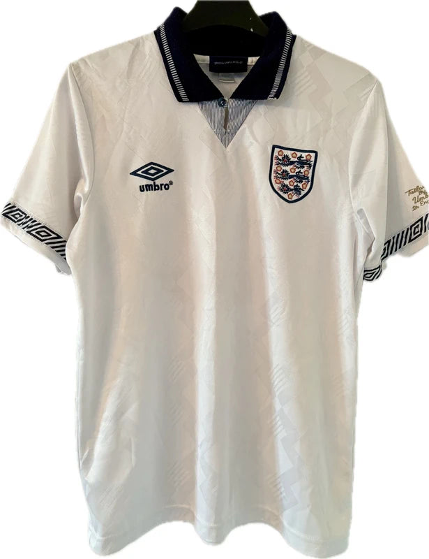 England fodboldtrøje remake EM 1990, str. M, #19 (Gascoigne)
