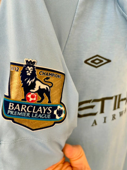 Manchester City fodboldtrøje – Sergio Agüero #16 – 2011/12