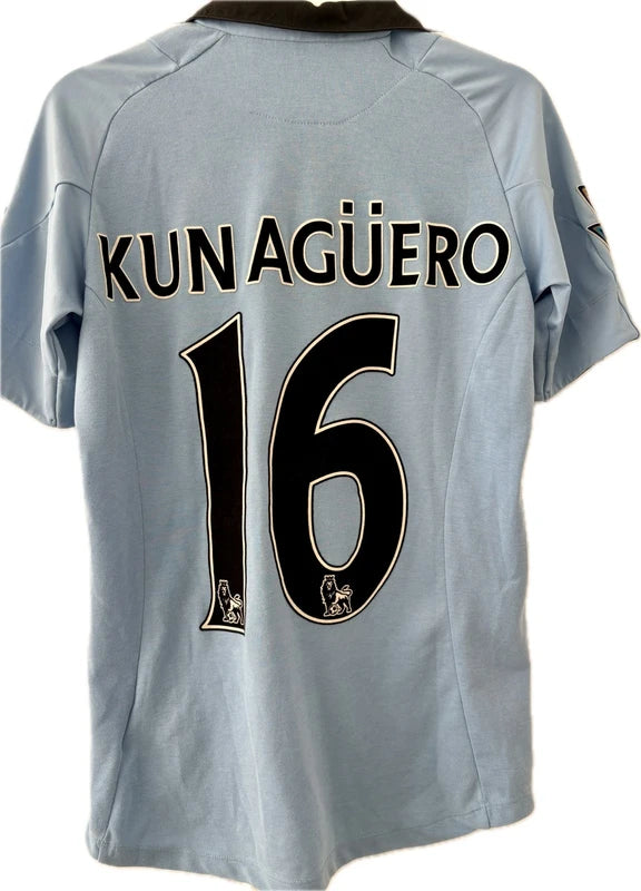 Manchester City fodboldtrøje – Sergio Agüero #16 – 2011/12