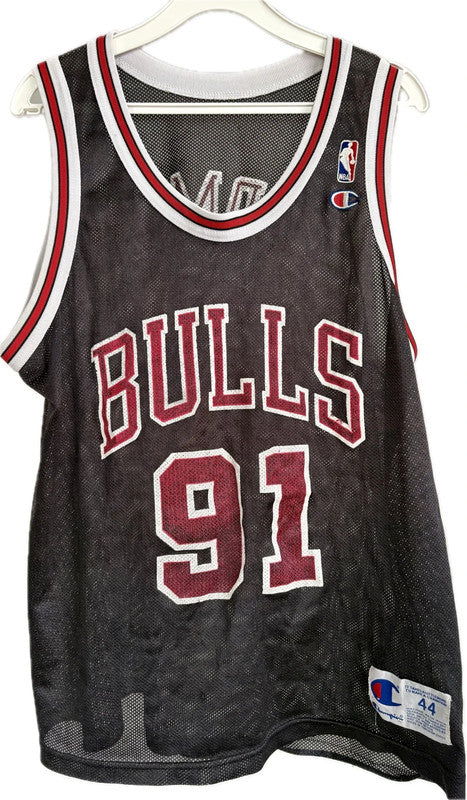 Chicago Bulls basketballtrøje med Rodman 1995