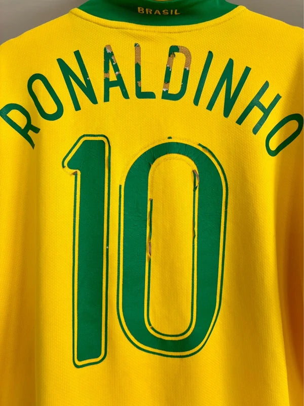 Brasilien fodboldtrøje Ronaldinho 2006