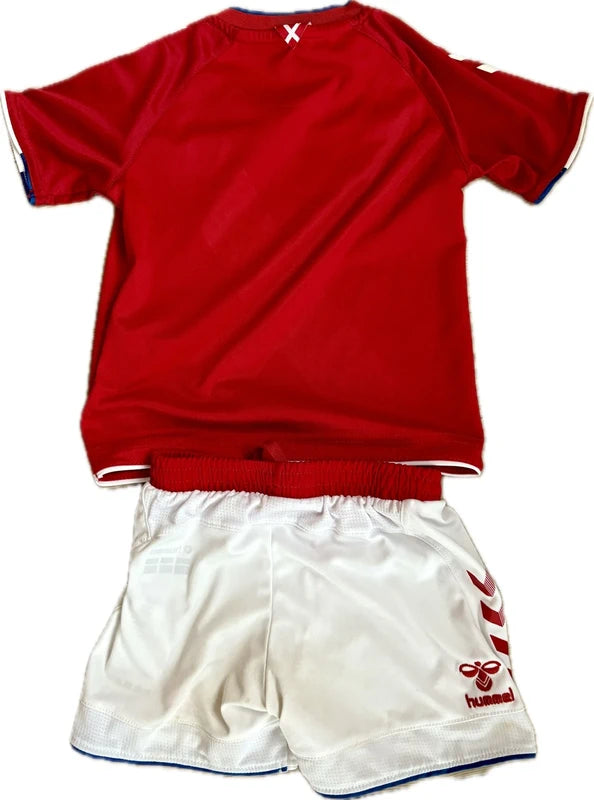 Danmark DBU fodboldtrøje + shorts 2020