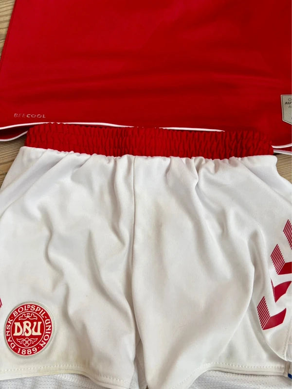 Danmark DBU fodboldtrøje + shorts 2020