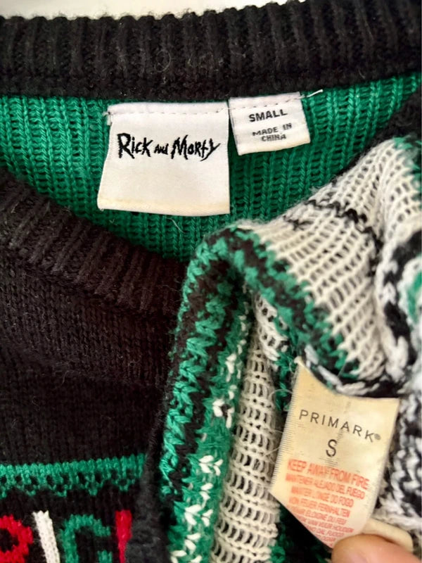 Rick and Morty juletrøje – Have a Pickle Rick-mas