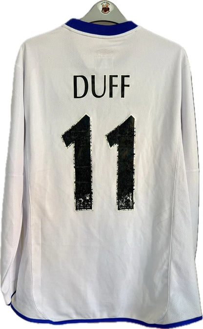 Chelsea fodboldtrøje 2003/04 langærmet | Damien Duff #11 – billede 2