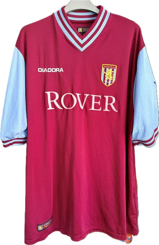 Aston Villa fodboldtrøje 2002 – Diadora, str. XL