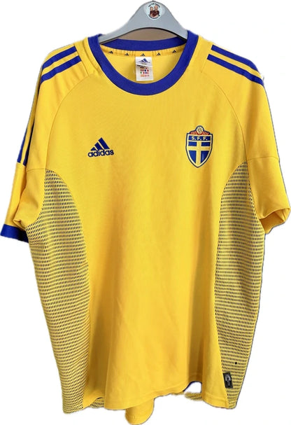 Sveriges landshold fodboldtrøje 2002 – Adidas, str. L