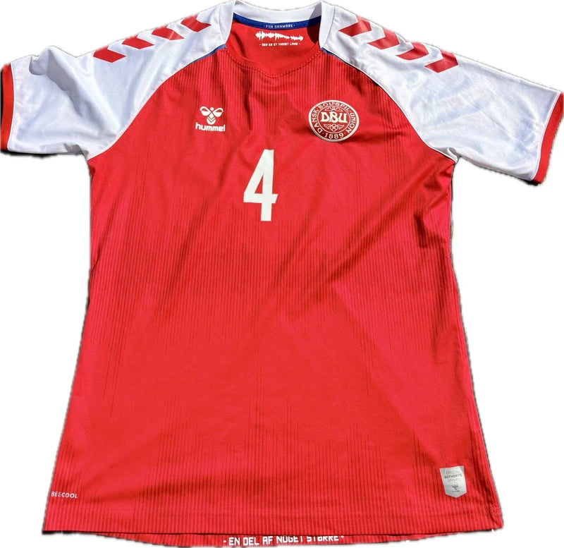 Danmark fodboldtrøje 2022 Simon Kjær #4 – billede 2