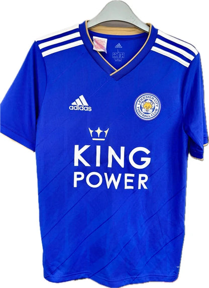 Leicester City fodboldtrøje 2018 – Adidas, str. 14 år / 164 cm