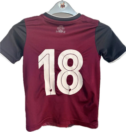 F.C. København fodboldtrøje 2018/19 – Adidas – nr. 18 – 128 / 8 år – billede 2