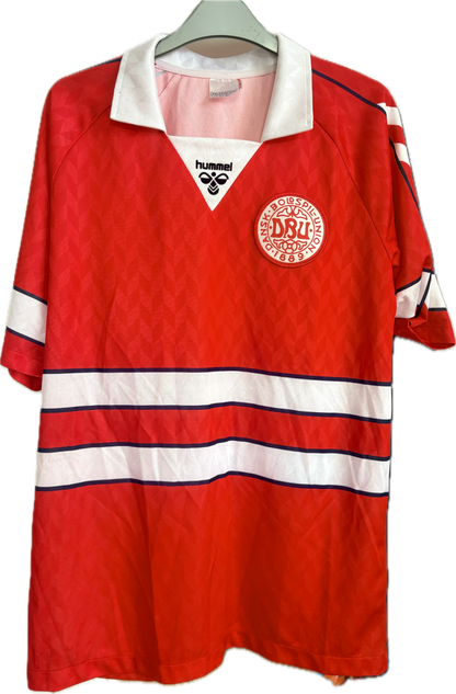 Dänemark Fußballtrikot 1988 Retro Elkjær 10