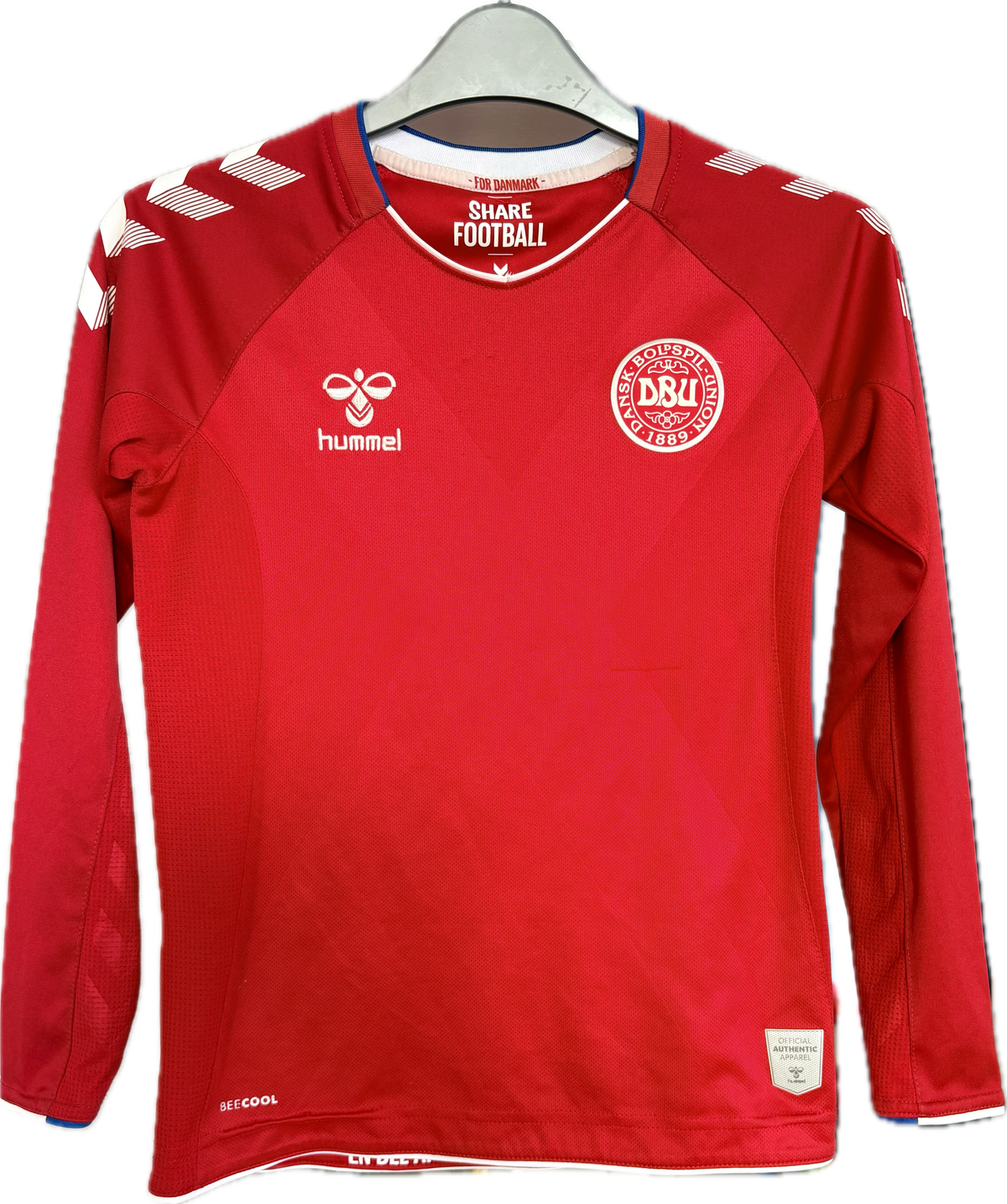 Danmark DBU fodboldtrøje langærmet 2018