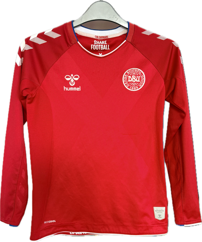 Danmark DBU fodboldtrøje langærmet 2018