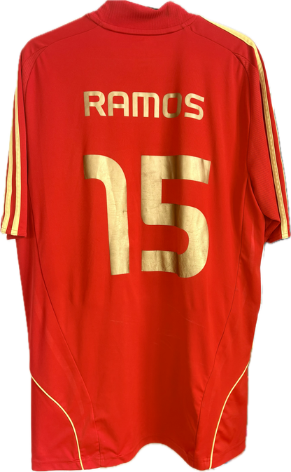 Spanien landsholdstrøje 2007 Sergio Ramos