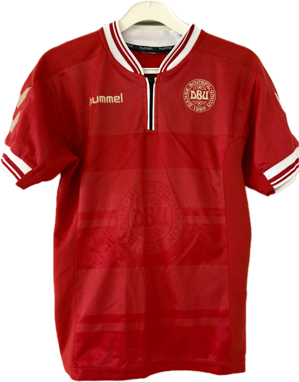 Danmark DBU fodboldtrøje 1998 med Ebbe Sand