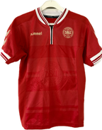 Danmark DBU fodboldtrøje 1998 med Ebbe Sand