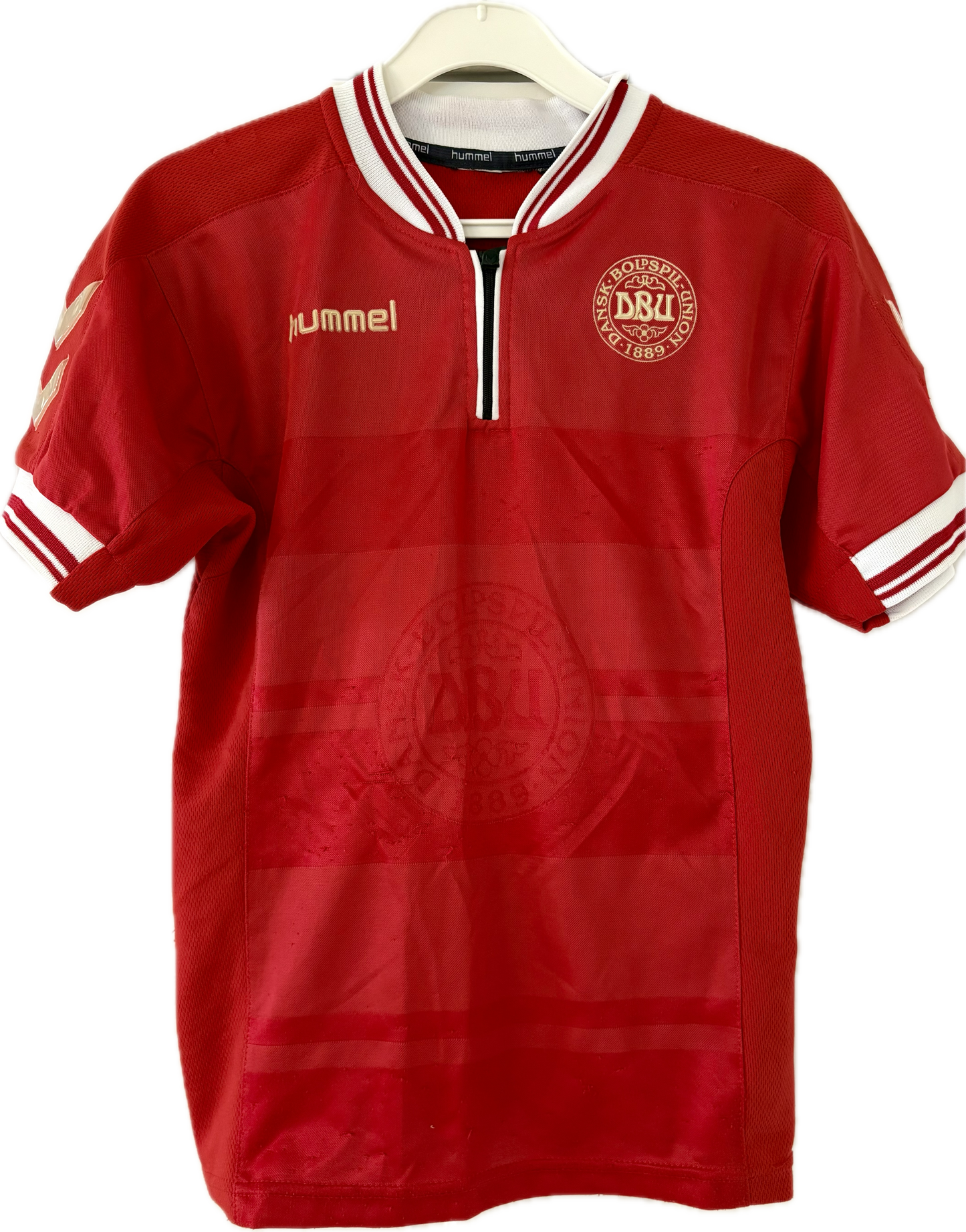 Danmark DBU fodboldtrøje 1998 med Ebbe Sand