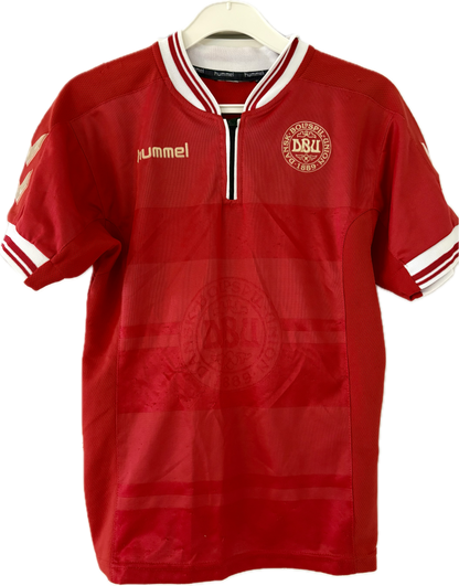 Danmark DBU fodboldtrøje 1998 med Ebbe Sand