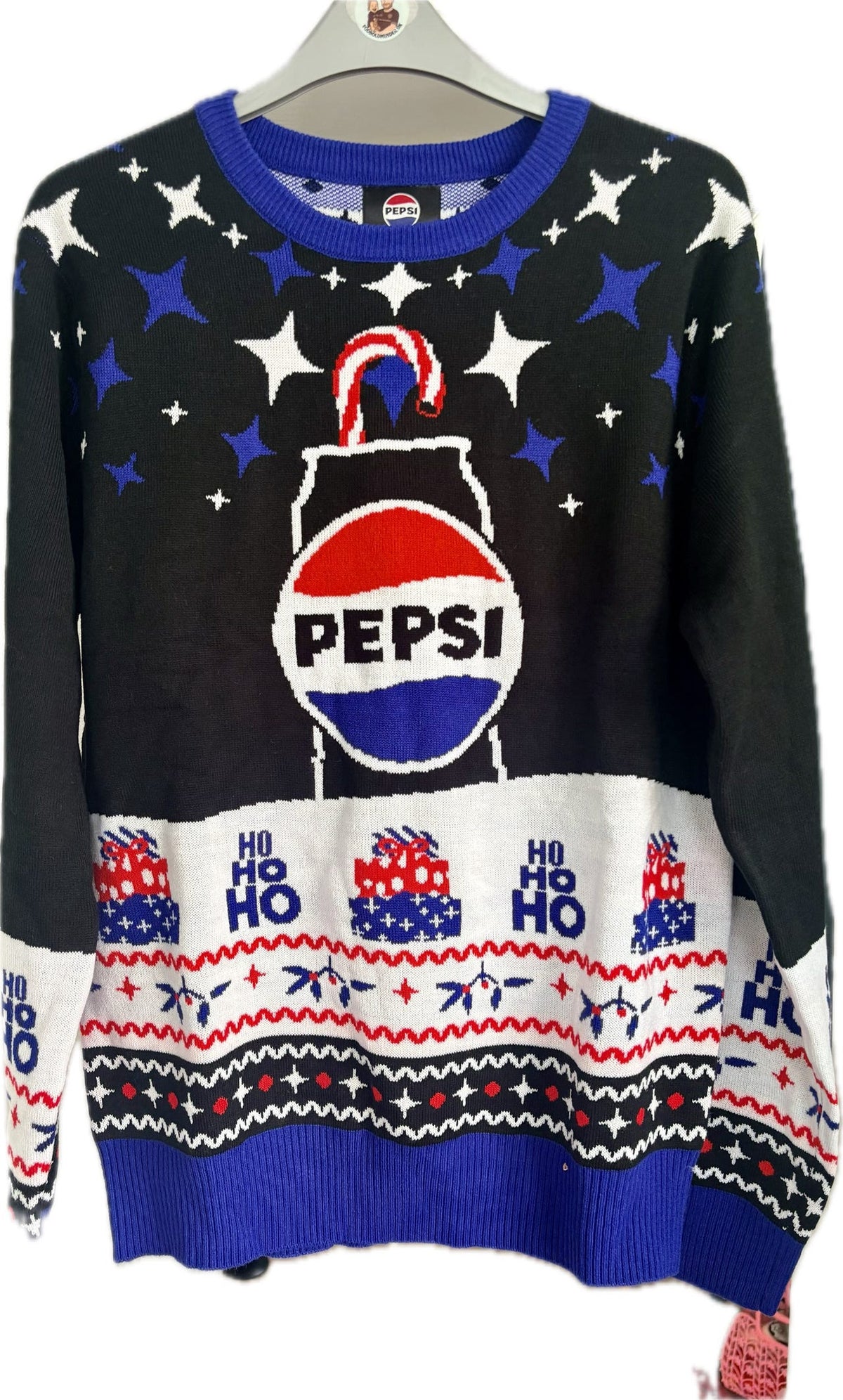 Pepsi Juletrøje / julesweater i small