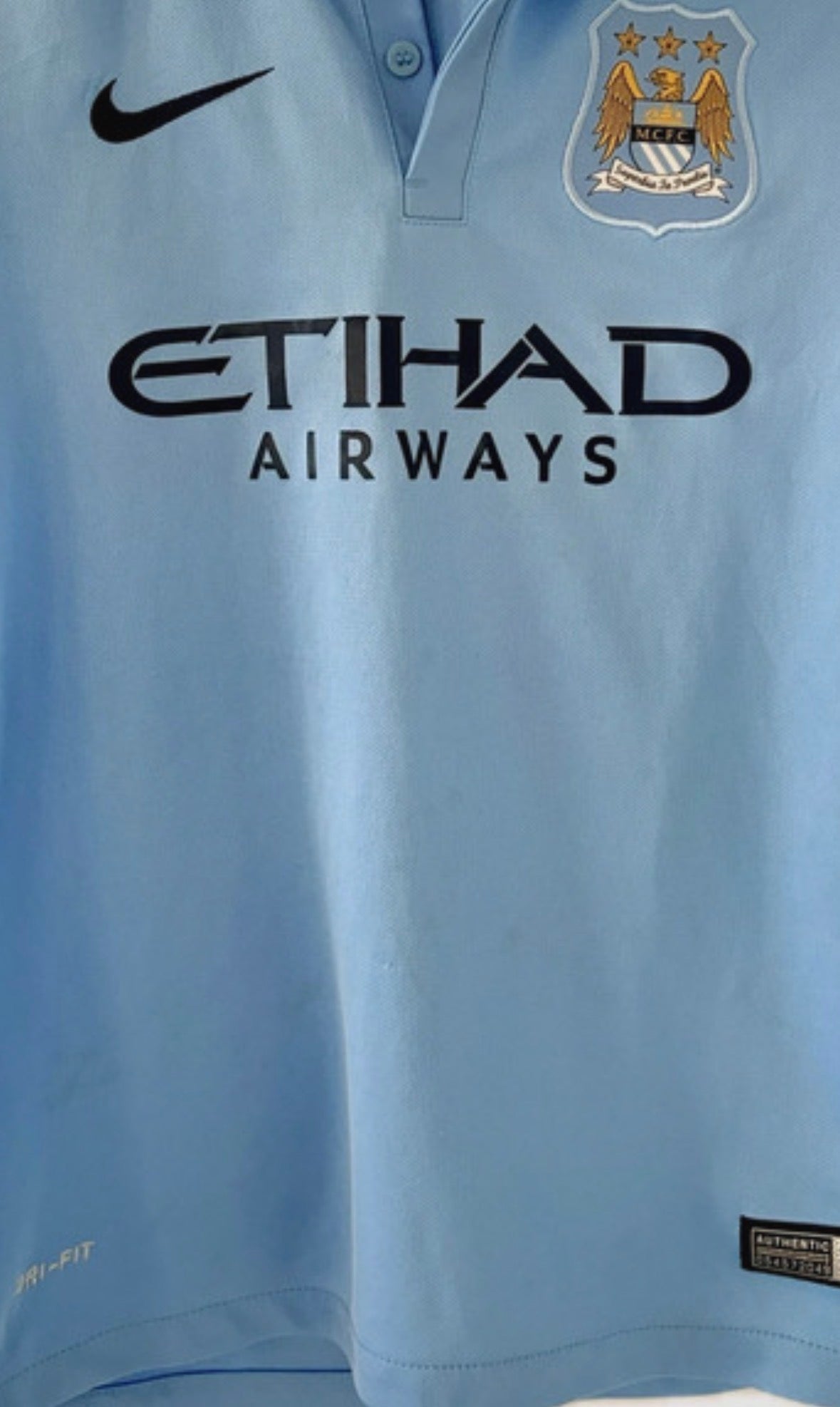 Manchester City fodboldtrøje med Kun Aguero