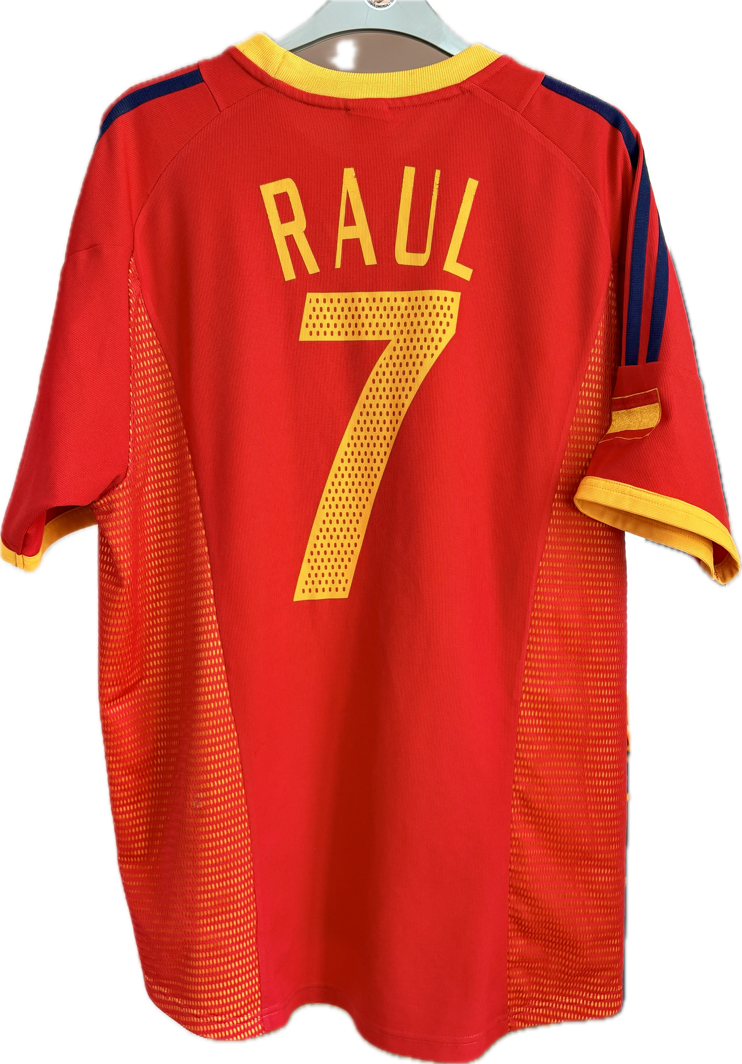 Spanien 2001 fodboldtrøje Raul #7 Adidas