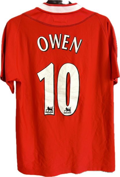 Liverpool fodboldtrøje med Owen 2002