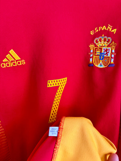 Spanien 2001 fodboldtrøje Raul #7 Adidas