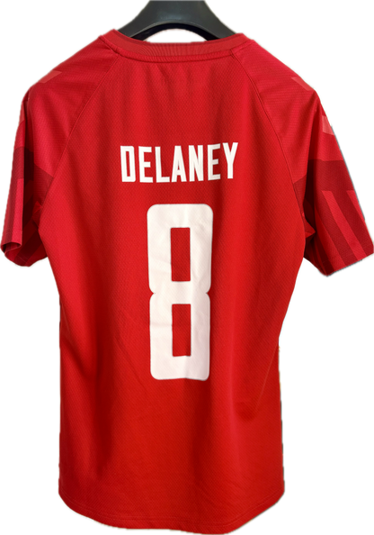 Danmark DBU fodboldtrøje 2022 Delaney 8