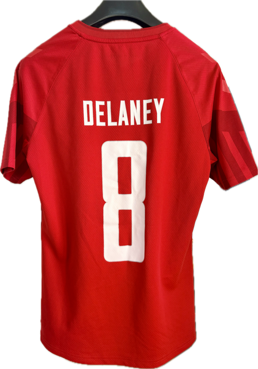 Dänemark DBU Fußballtrikot 2022 Delaney 8