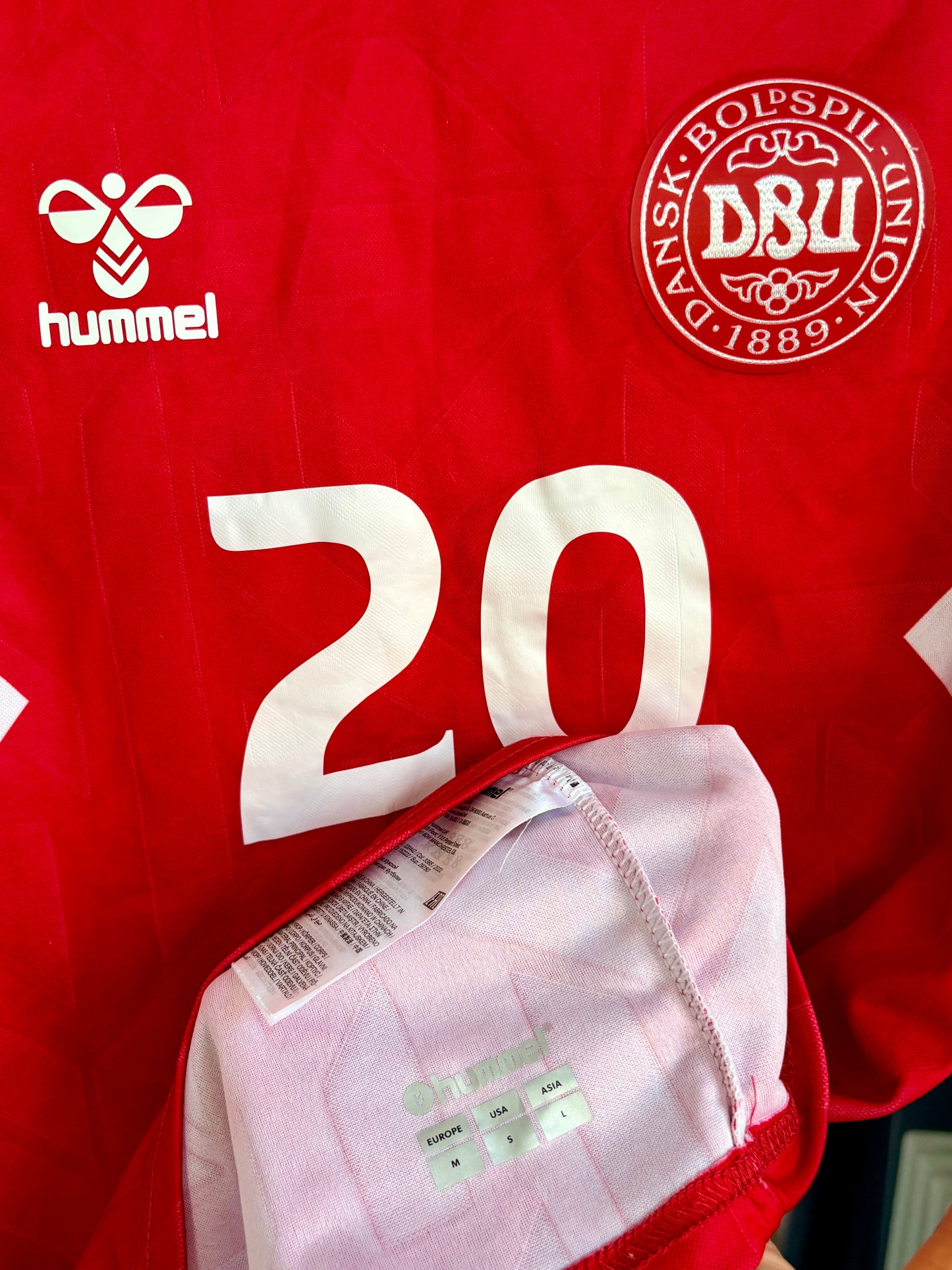Danmark 🇩🇰 DBU fodboldtrøje Yussuf Yurary Poulsen