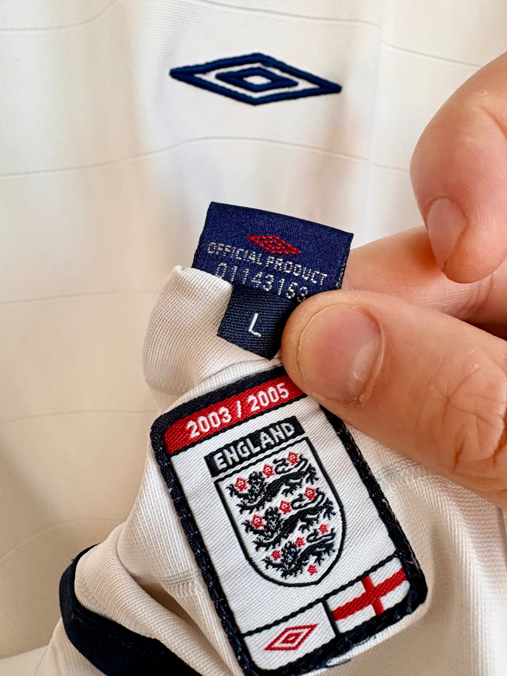 England fodboldtrøje 2003