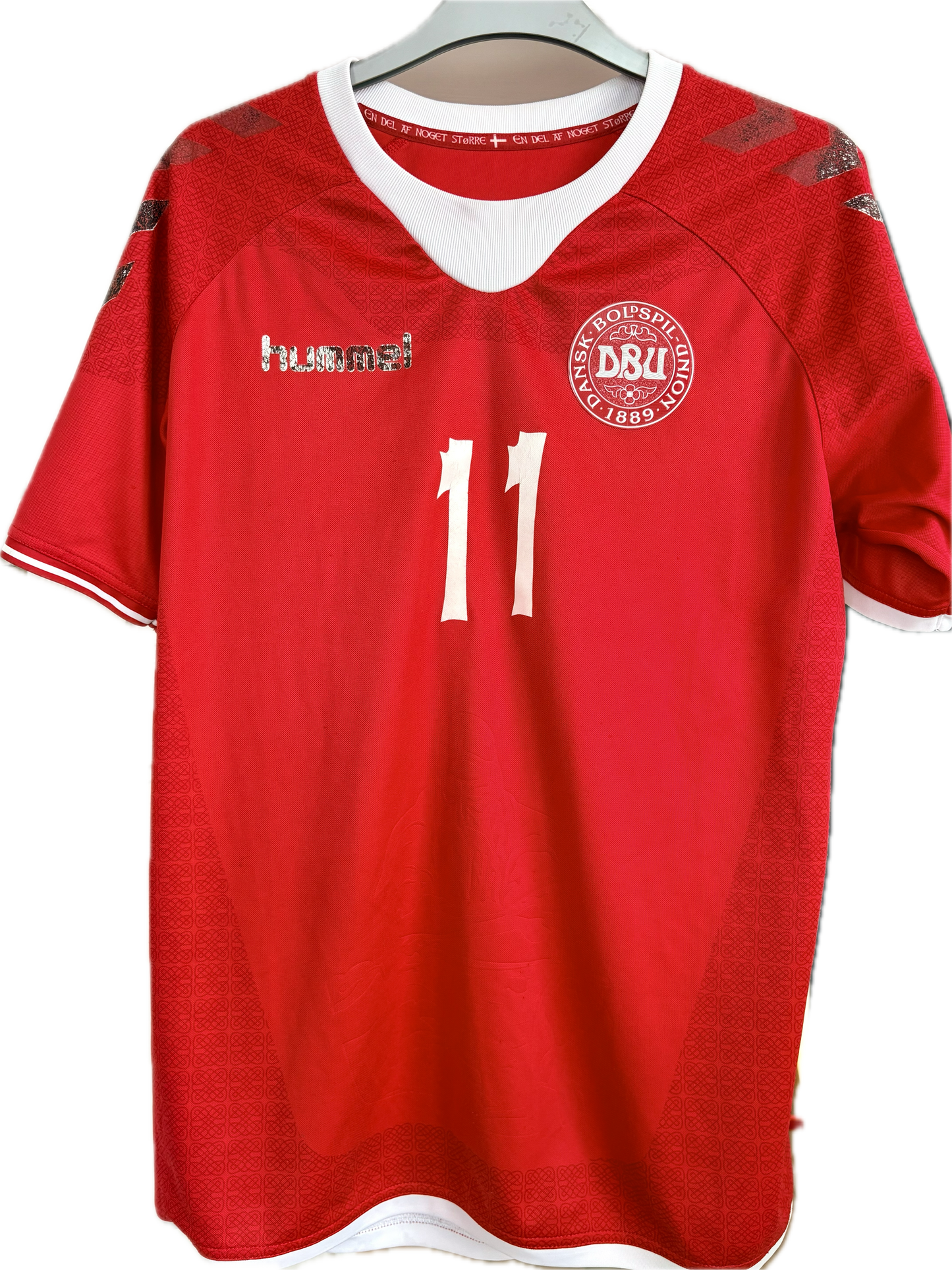 Danmark 🇩🇰 DBU fodboldtrøje Nicklas Bendtner 2016